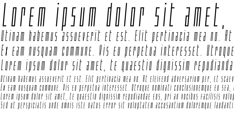 Sample of Phantacon Semi-Italic Semi-Italic