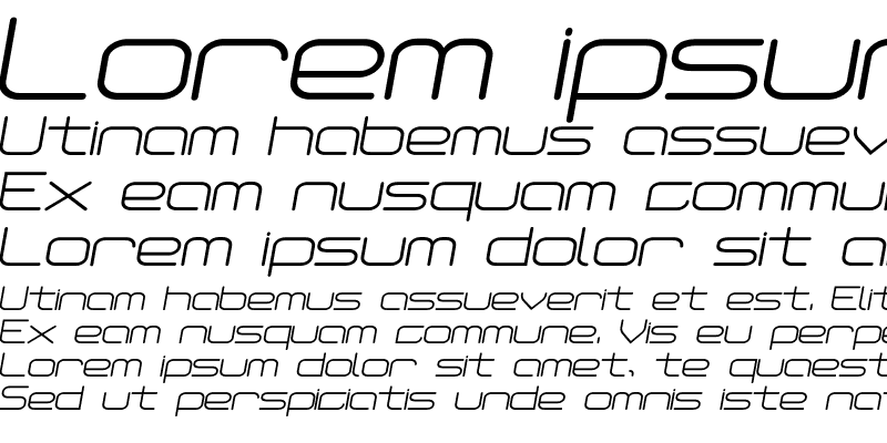Sample of Phat Light Italic