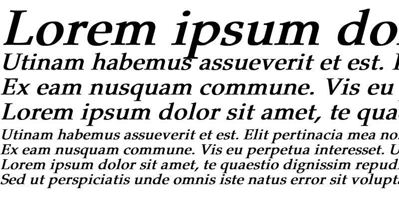 Sample of Pheasant Bold Italic