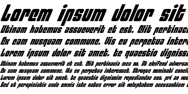 Sample of Philadelphia Italic Italic