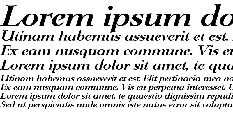 Sample of PhillipBecker Bold Italic