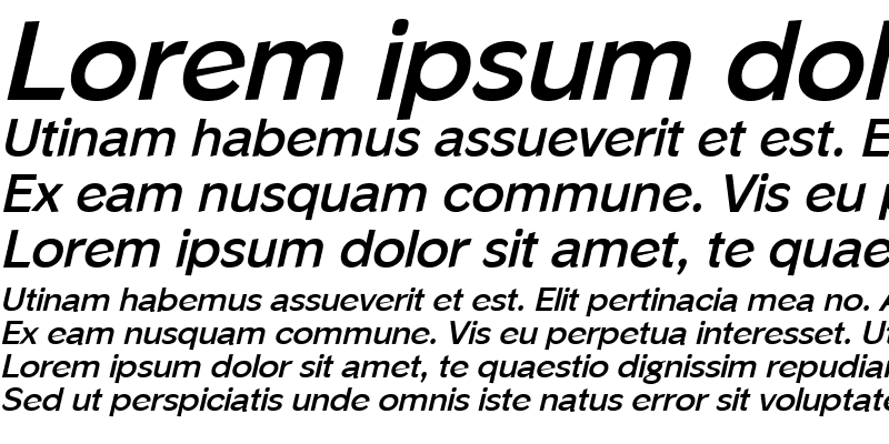 Sample of Phinster Bold Italic