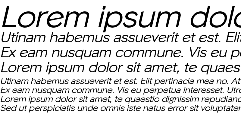 Sample of Phinster Italic