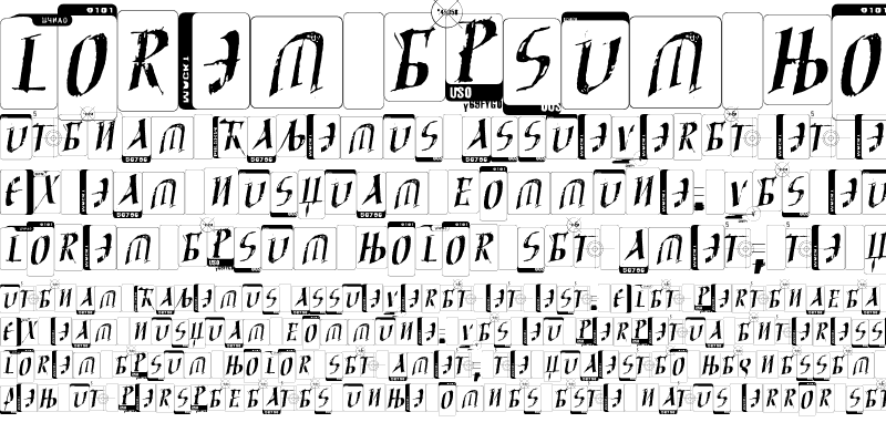 Sample of Phlax Cyrillic