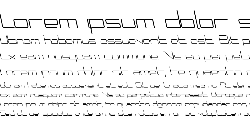 Sample of PhutureRndClsd Italic