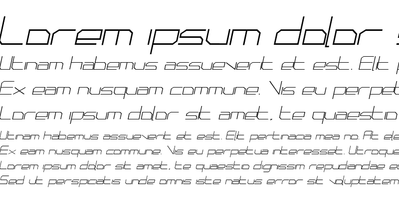 Sample of PhutureSqrdClsd Italic