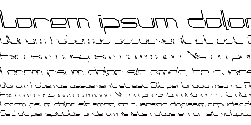 Sample of PhutureSqrdOpen Italic