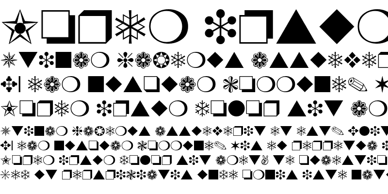 Sample of Pierre Dingbats