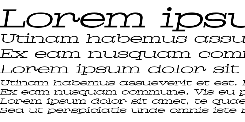 Sample of Pigeon PERSONAL Light Italic