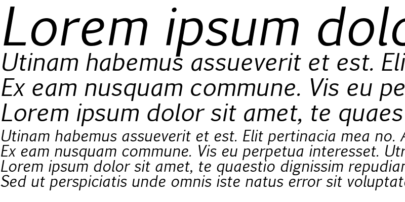 Sample of Pigiarniq Italic