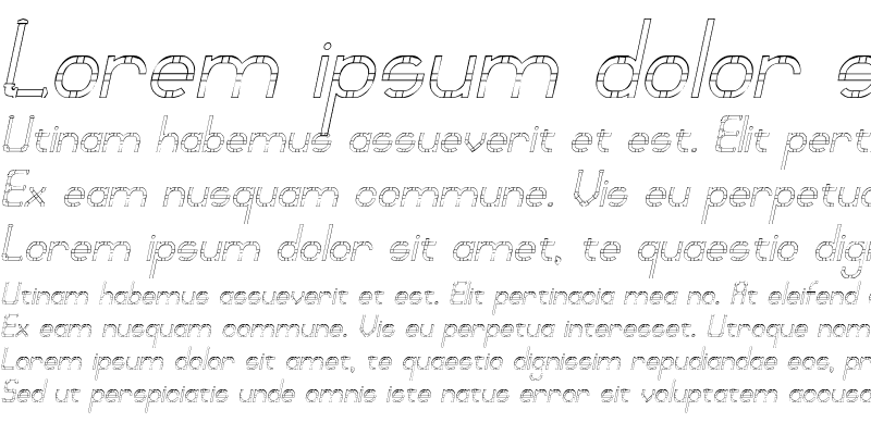 Sample of Pipefitter Italic