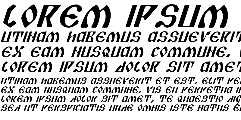 Sample of Piper Pie Italic Italic