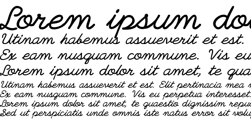 Sample of PlainPensle Bold Italic