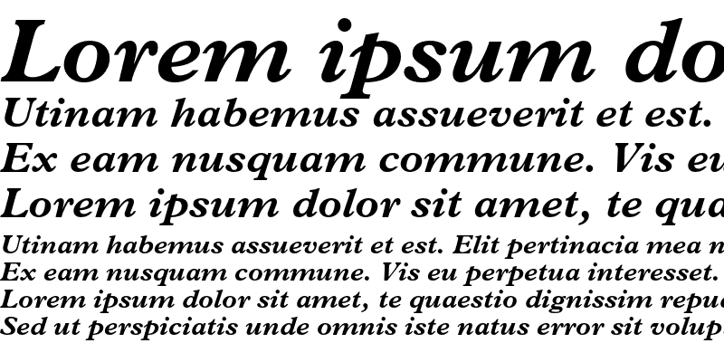 Sample of Plantin Std Bold Italic