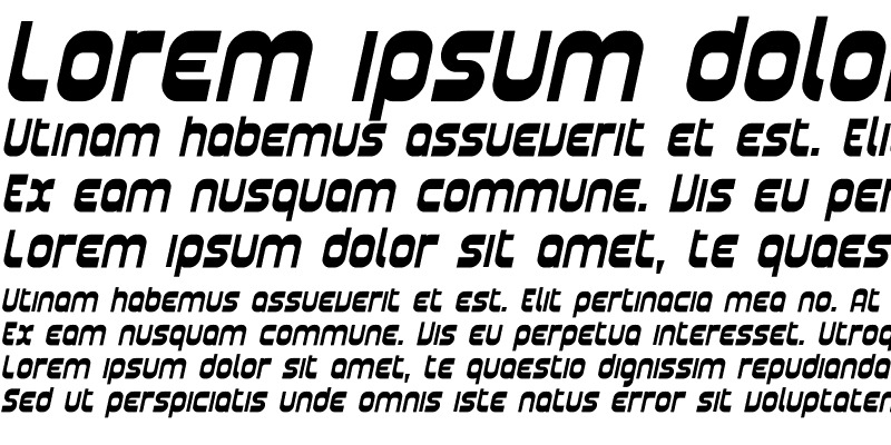 Sample of Plasmatica Bold Italic