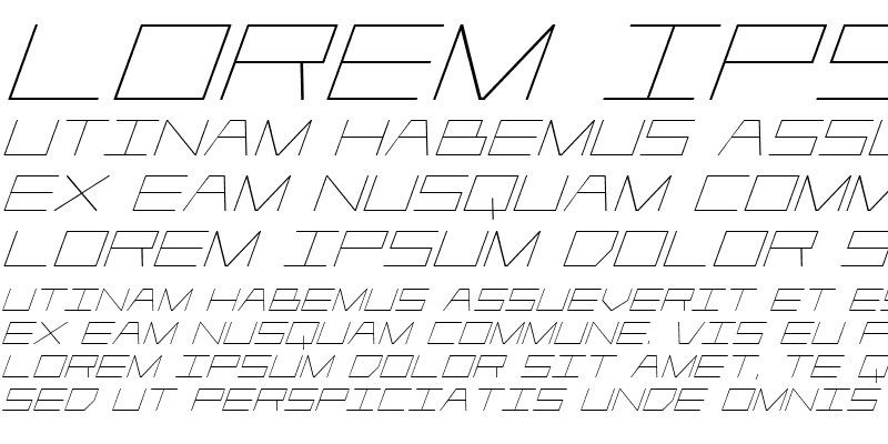 Sample of Player 1 Up Italic