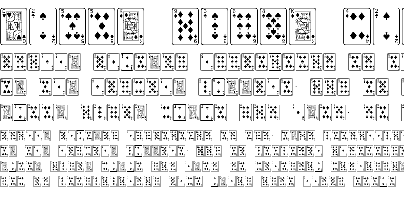 Sample of Playing Cards