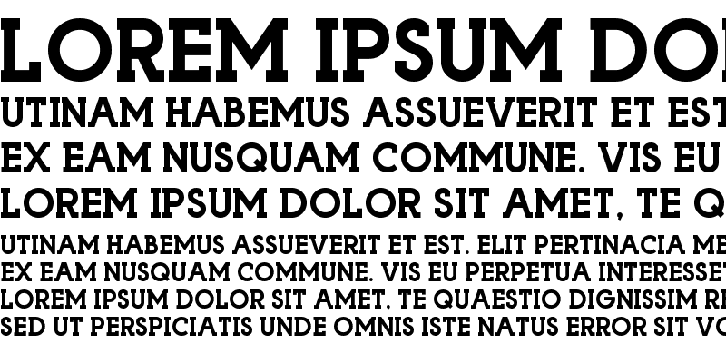 Sample of Playoffs Serif