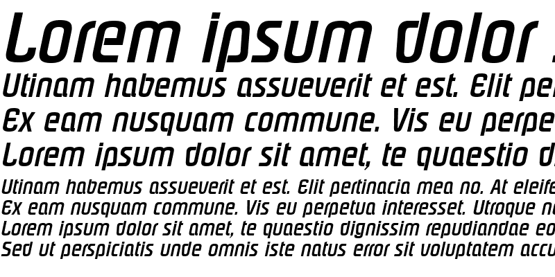 Sample of Plover Bold Italic