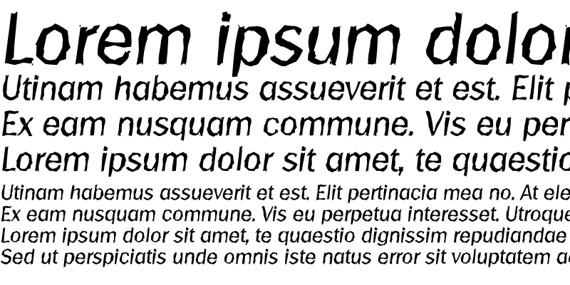 Sample of PlymouthRandom Italic