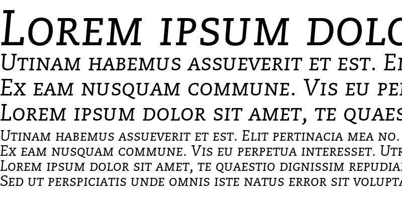 Sample of PMN Caecilia 56 Small Caps & Ol Italic