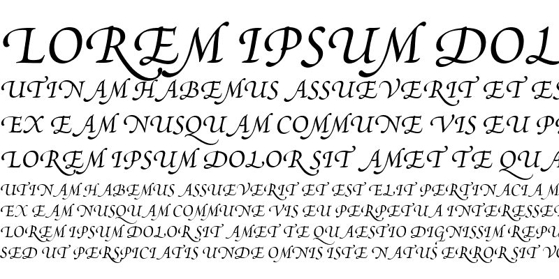 Sample of Poetica SuppSwashCapsII Italic