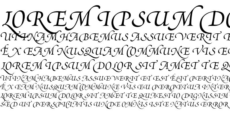 Sample of Poetica SuppSwashCapsIII Italic