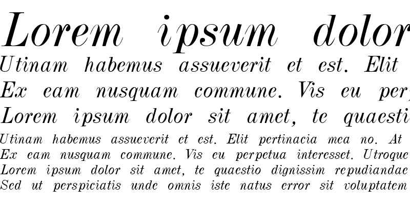 Sample of PolarSSK Italic