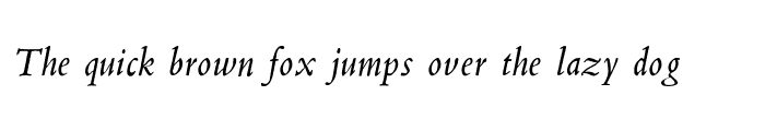 Preview of Poliphilus MT Italic