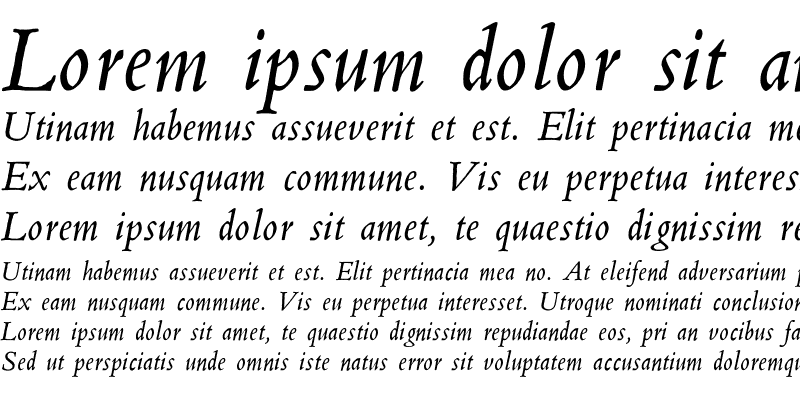 Sample of Poliphilus MT Italic