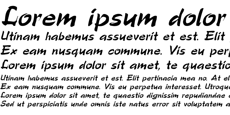 Sample of Polo-SemiScript Italic