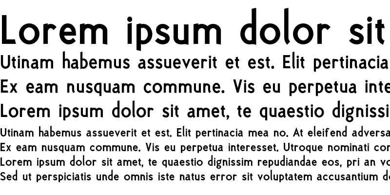 Sample of PolymerBoldRoman