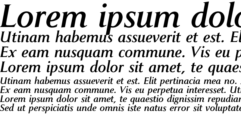 Sample of Pompei Std Italic