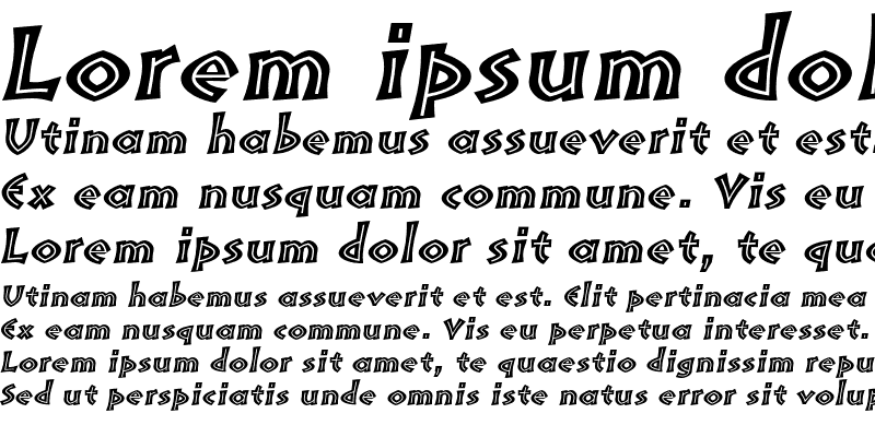 Sample of Pompeia Std Inline Italic