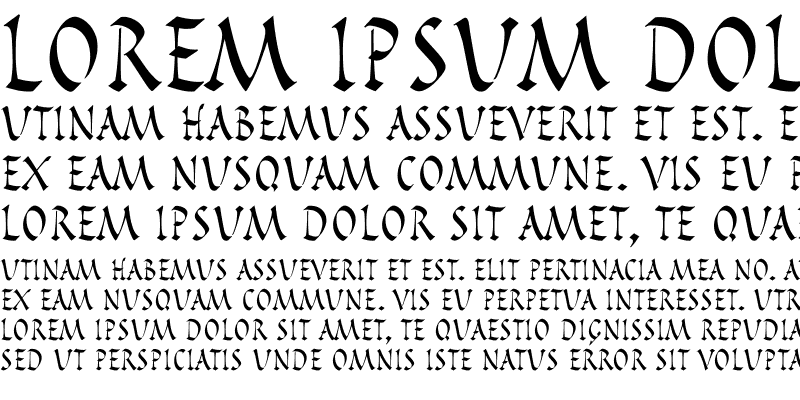 Sample of Pompeijana LT Roman