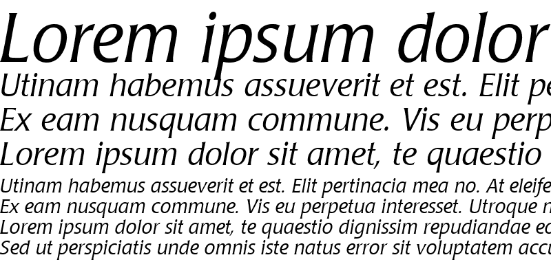 Sample of Poppl-Laudatio Italic