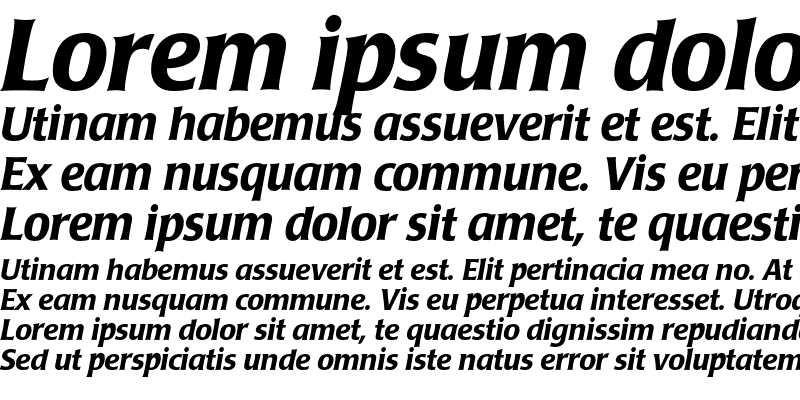 Sample of Poppl-Laudatio Medium Italic
