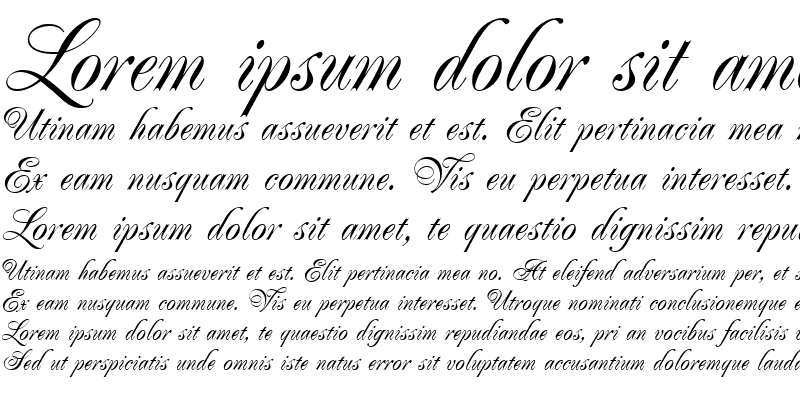 Sample of Poppl-Residenz Italic