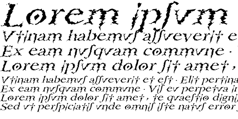 Sample of PorcupineRomanExtended Italic