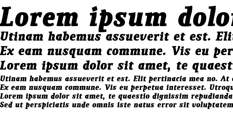 Sample of Poseidon Bold Italic