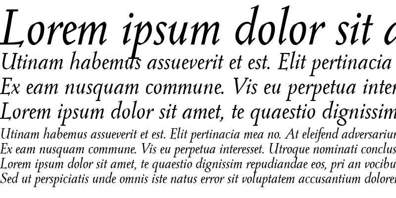 Sample of Post Mediaeval Italic