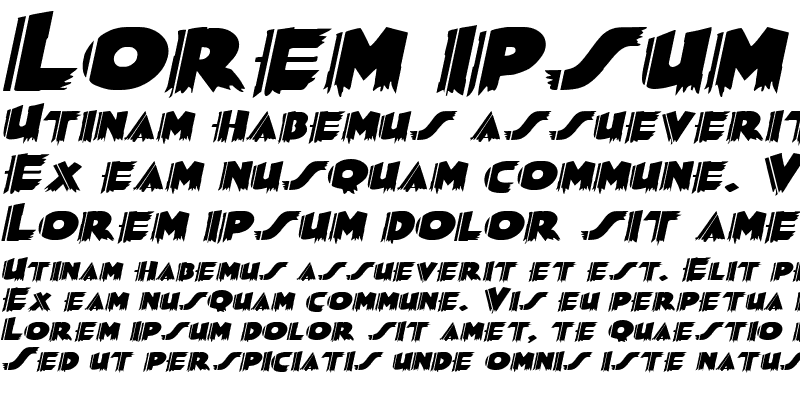 Sample of Poster-Extended Italic
