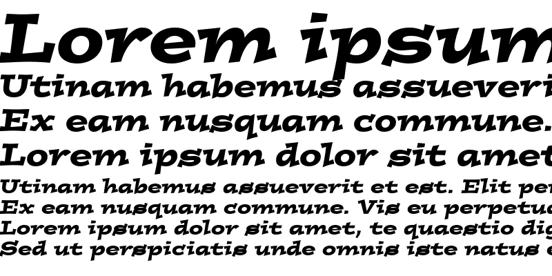 Sample of Postino Italic