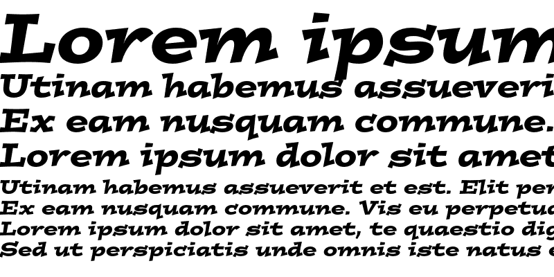 Sample of Postino Std Italic