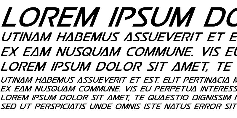 Sample of Postmaster Italic Italic