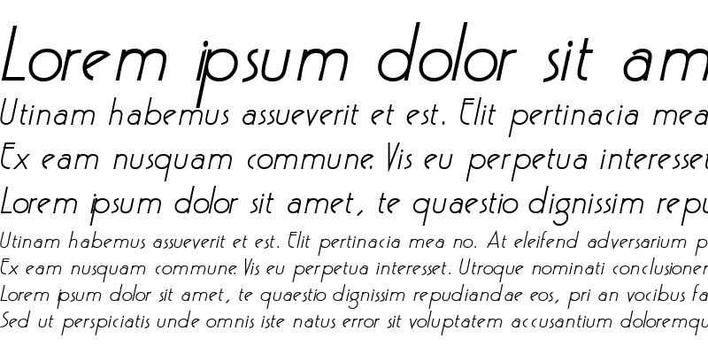 Sample of PoufSSK Italic