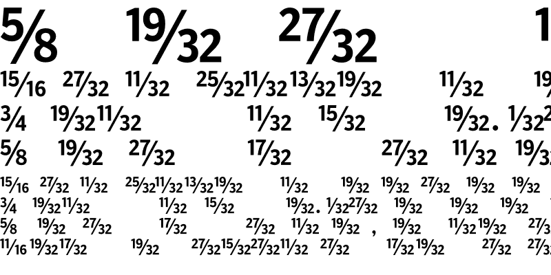 Sample of PoynterAgate CondFracOne Regular