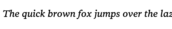 Preview of PoynterText Four Italic