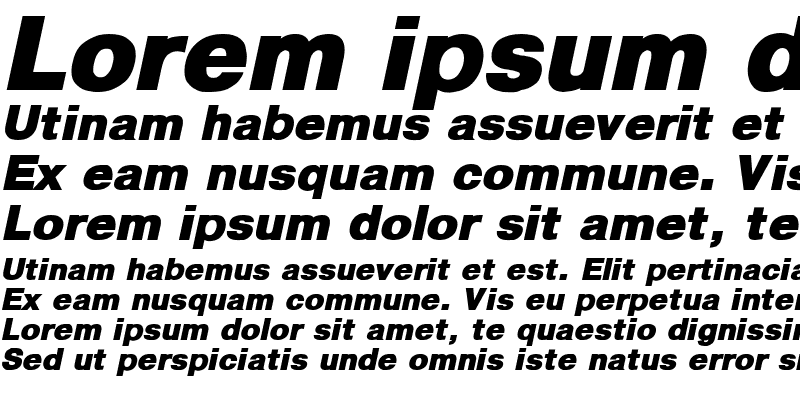 Sample of Pragmatica Black Italic