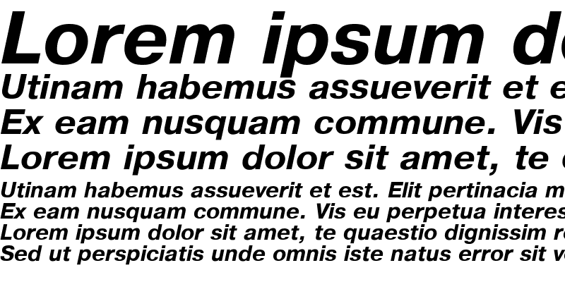 Sample of Pragmatica Bold Italic